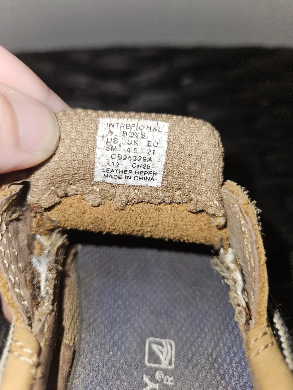 Sperry Kids Tan Hook-and-Loop Moccasin Boat Shoes